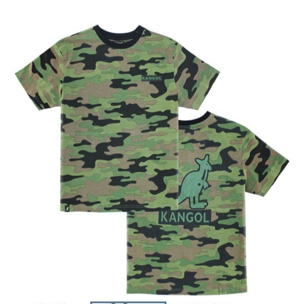 Mens Kangol Streetwear camo t-shirt